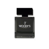 Woody's For Men Eau De Toilette in a sleek black bottle, offering a bold and masculine fragrance for everyday wear.